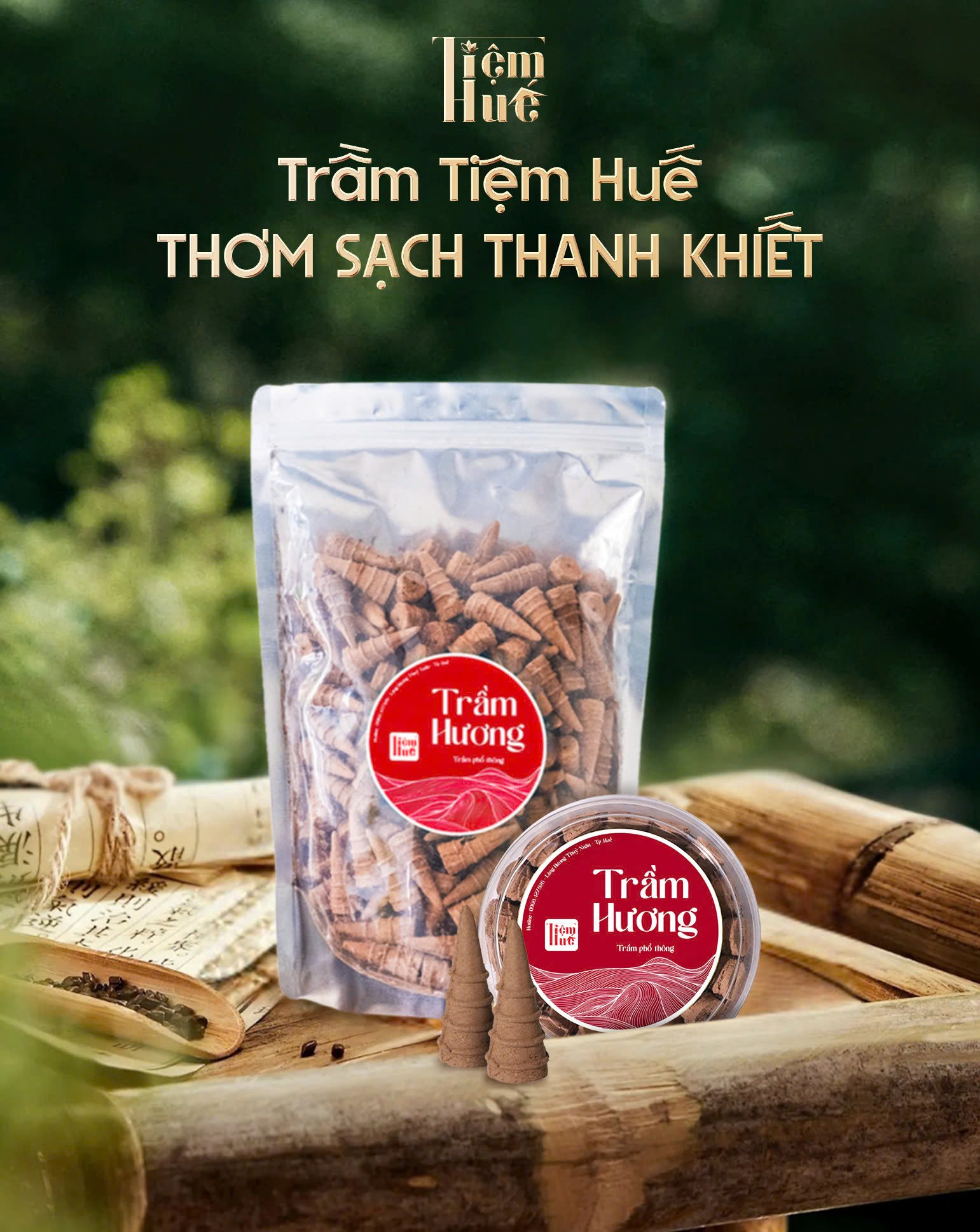 Nhang Nụ Trầm Hương Tiệm Huế – Túi 500g Nụ