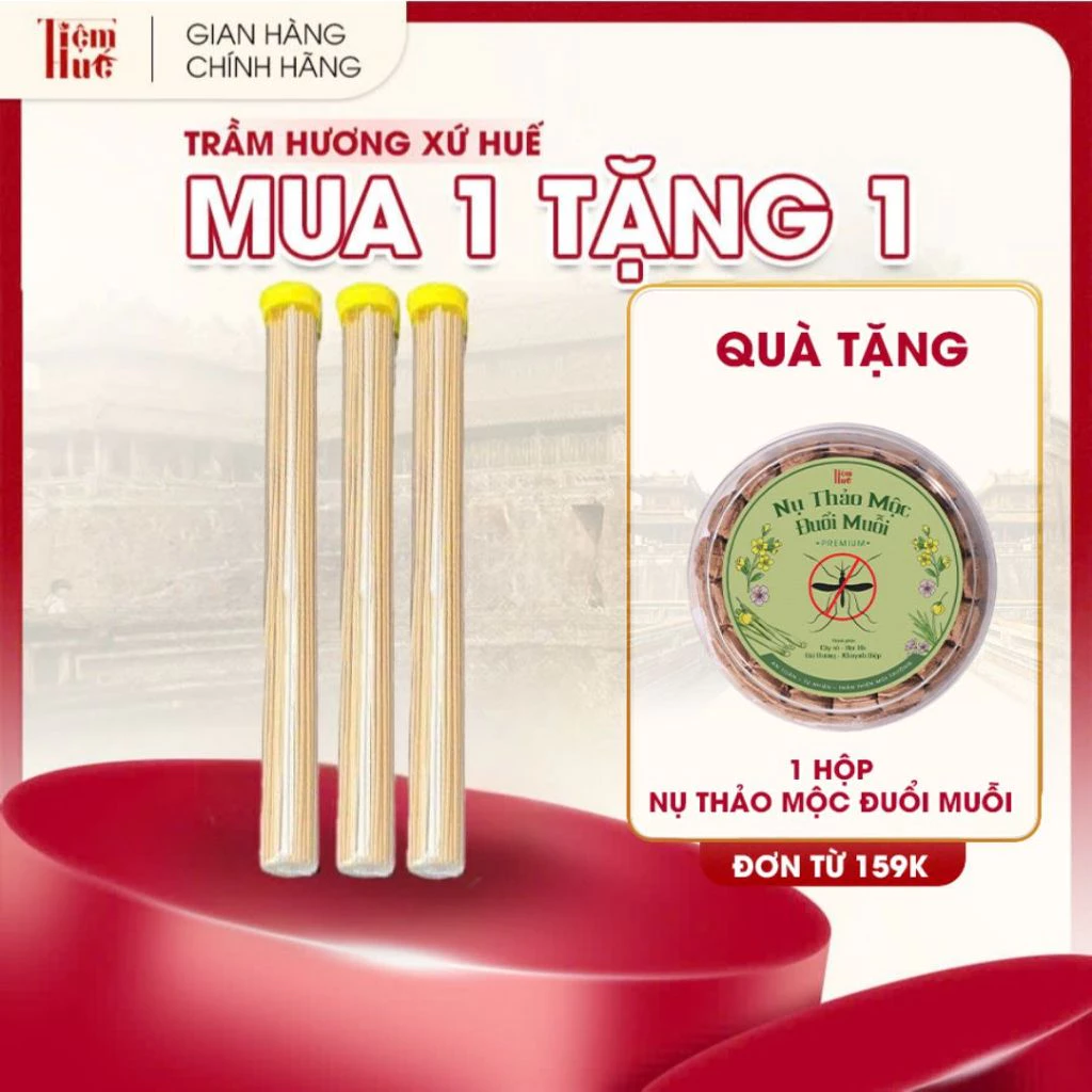 Nhang Trầm Hương Không Tăm Tiệm Huế – Chuẩn Nhang Sạch 100% Không Hóa Chất